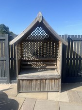 Wooden seated storage for sale  NORTHALLERTON