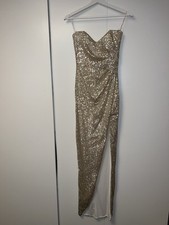 Abend kleid gold gebraucht kaufen  Tauberbischofsheim