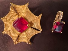 Vintage red crystal for sale  Kernersville