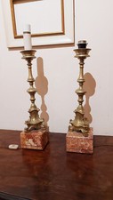Coppia candelieri ottone usato  Milano