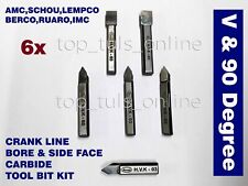 6x BERCO 8m x 60m KIT DE BROCA DE FERRAMENTAS DE METAL DURO E FACE LATERAL V & 90 GRAUS FC comprar usado  Enviando para Brazil