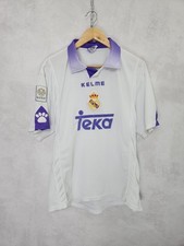 Camiseta de futebol autêntica Real Madrid 1997 1998 Home Kelme tamanho grande comprar usado  Enviando para Brazil