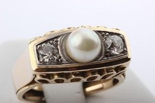 Ring perle diamanten gebraucht kaufen  München