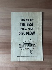 Arado de disco vintage 1960 CHAMBERLAIN livreto instrucional agricultura agrícola, usado comprar usado Arado de disco vintage 1960 CHAMBERLAIN livreto instrucional agricultura agrícola, usado comprar usado  Enviando para Brazil