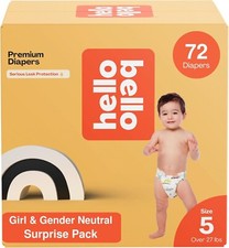 Fraldas para bebês Hello Bello Premium tamanho 5 - Meninas, meninos e gênero neutro, 72 quilates comprar usado  Enviando para Brazil