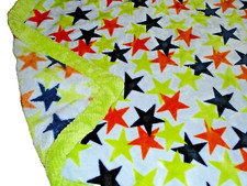 5P! UAU! Edredom cobertor bebê berço de pelúcia verde laranja LN OKIE DOKIE STARS comprar usado  Enviando para Brazil