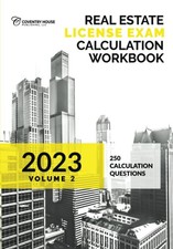 Real Estate License Exam Calculation Workbook: Volume 2 (2023 Edition) comprar usado  Enviando para Brazil