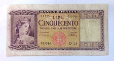 Repubblica italiana 500 usato  Villanova Solaro