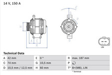 Lichtmaschine generator bosch gebraucht kaufen  Bautzen-Umland II