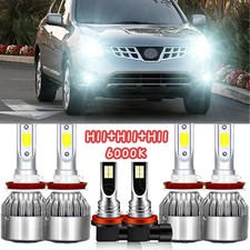 Kit combo de lâmpadas de neblina de feixe alto baixo farol de LED para Nissan Rogue 2014-2020 comprar usado  Enviando para Brazil