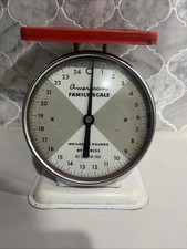 Escala de alimentos vintage American Family branca vermelha topo metal 25 libras. Fazenda rústica comprar usado Escala de alimentos vintage American Family branca vermelha topo metal 25 libras. Fazenda rústica comprar usado  Enviando para Brazil