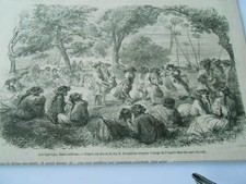 Gravure 1857 - Les Upa Upa danse Taitienne comprar usado  Enviando para Brazil