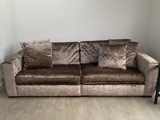 Brown crushed velvet for sale  CAMBERLEY