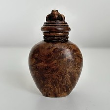 Burlwood snuff bottle for sale  HARROW