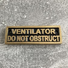 Brass ventilator obstruct for sale  ASHFORD