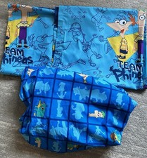 Lote de painéis de cortina Phineas & Ferb Perry Disney 42" x 63 (2) folha dupla (1) conjunto comprar usado  Enviando para Brazil