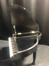 Piano de cauda decorativo preto de madeira tamanho 9,5 x 12 x 8,5 com banquinho ~ para fins Deco comprar usado  Enviando para Brazil
