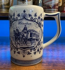 Caneca Vintage Delfts Azul Heineken Beer Stein Holanda Delftsche 12 Oz comprar usado  Enviando para Brazil