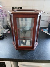 Wood glass curio for sale  PORT TALBOT