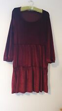 Burgundy velvet dress for sale  WHITSTABLE