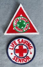Patches vintage salva-vidas/salvamento da YMCA e da Cruz Vermelha Americana sênior comprar usado  Enviando para Brazil