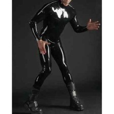 Latex Rubber Gummi Catsuit Cosplay Bodysuit Jumpsuit Shoulder Zipper 0.4mm S-XXL comprar usado  Enviando para Brazil