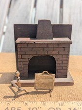 Lareira de madeira em miniatura vintage para casa de bonecas com tela e queimador de incenso Andiron comprar usado Lareira de madeira em miniatura vintage para casa de bonecas com tela e queimador de incenso Andiron comprar usado  Enviando para Brazil