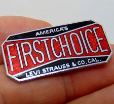 Broche vintage Levi Strauss jeans America's First Choice rosa refrigerante comprar usado  Enviando para Brazil