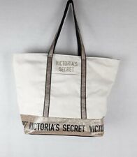 VICTORIA'S SECRET Bolso de Mano Oro Brillo Lona Crema segunda mano  Embacar hacia Argentina