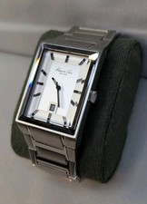 Relógio de quartzo masculino Kenneth Cole aço inoxidável com data, funciona! comprar usado  Enviando para Brazil