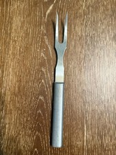 Usado, Garfo de carne vintage de metal 9,5” – cabo de alumínio industrial ferramenta de escultura para churrasco comprar usado  Enviando para Brazil