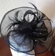 Beautiful black fascinator for sale  NOTTINGHAM