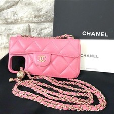 Capa corrente smartphone CHANEL iPhone 12 pro Matelasse comprar usado  Enviando para Brazil