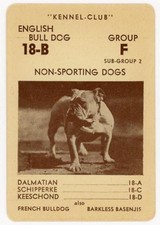 BULLDOG - BULLDOG INGLÊS American Kennel Club AKC cartão de jogo 1939 comprar usado BULLDOG - BULLDOG INGLÊS American Kennel Club AKC cartão de jogo 1939 comprar usado  Enviando para Brazil
