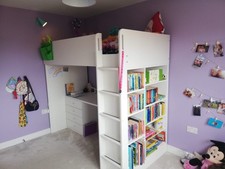 White cabin bed for sale  NORTHWICH