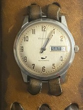 Bulova Sea King Day Date relógio masculino automático (em execução) vintage comprar usado  Enviando para Brazil