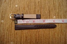 PULSEIRA DE RELÓGIO DE COURO MARROM CONDOR FIVELA TOM DOURADO 12mm comprar usado  Enviando para Brazil