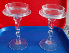 Glass candle holders for sale  DERBY