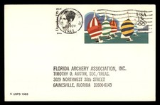 Usado, MayfairStamps EUA 1980s Florida Veleiros Atualizados Orlando para Gainesville Sta Usado comprar usado  Enviando para Brazil
