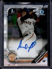 2019 Bowman Chrome Alexander Canario Auto 1st #CPA-AC Giants comprar usado  Enviando para Brazil