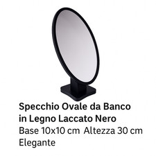 Specchio ovale banco usato  Italia