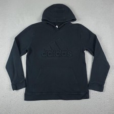 Suéter Adidas masculino XL preto casual pulôver moletom com capuz infantil, usado comprar usado  Enviando para Brazil