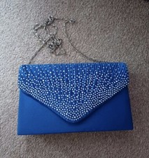 Blue clutch bags for sale  LITTLEHAMPTON