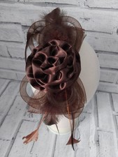 Elegant brown fascinator for sale  BRADFORD