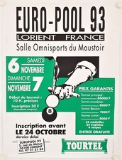 Affiche billard 1993 d'occasion  La Courtine
