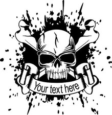 Custom skull crossbones for sale  Chatsworth