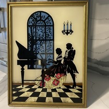 Vintage framed silhouette for sale  Saint Clair Shores