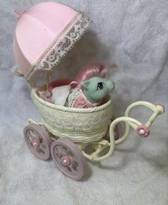 Usado, Carrinho de bebê vintage anos 80 My Little Pony abraços e carrinho de bebê MLP falhas incompletas comprar usado  Enviando para Brazil