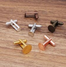 Abotoaduras em branco 6mm 8mm 10mm ajuste abotoaduras masculinas configurações base costas descobertas Reino Unido comprar usado  Enviando para Brazil