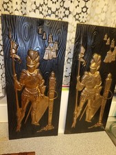 Pair vintage brass for sale  LONDON